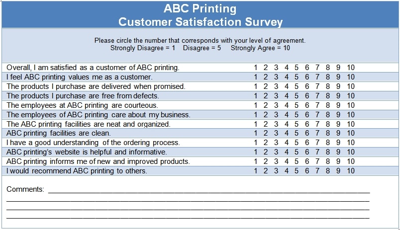 10 Customer Feedback Survey Template - Template Guru