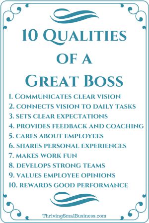 How to Be a Good  Boss  10 Qualities of a Good  Boss 
