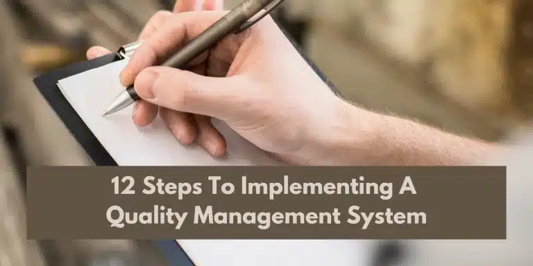 12 Steps to Implementing a Total Quality Management System