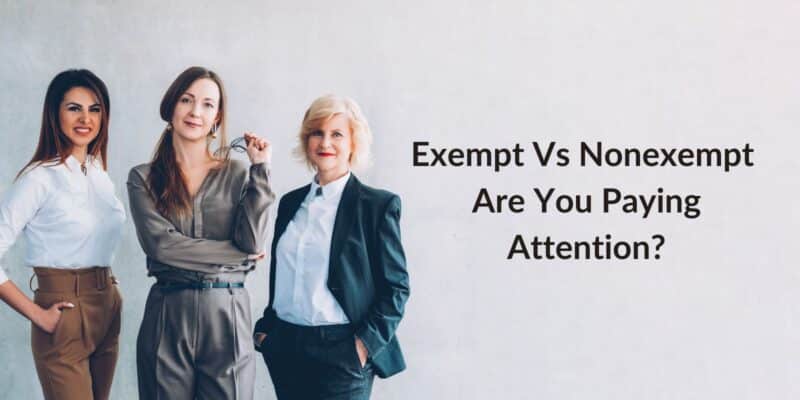 How to define exempt vs nonexempt status