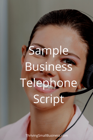 Sample Telephone Script