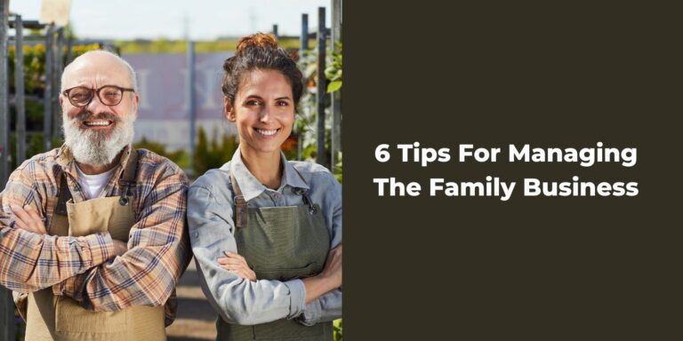 how to manage the family business