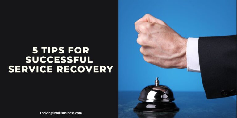 tips for service recovery in small business