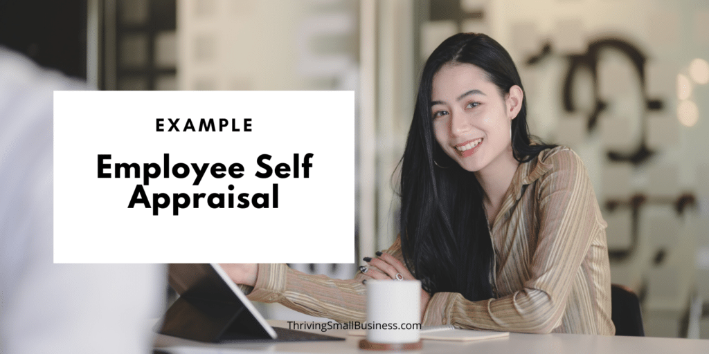 Example employee self appraisal