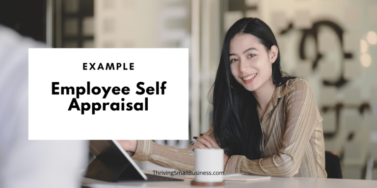 Employee Self-Appraisal Example
