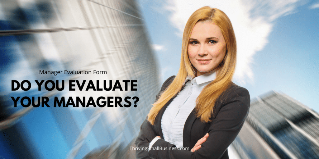 how to evaluate managers of your business
