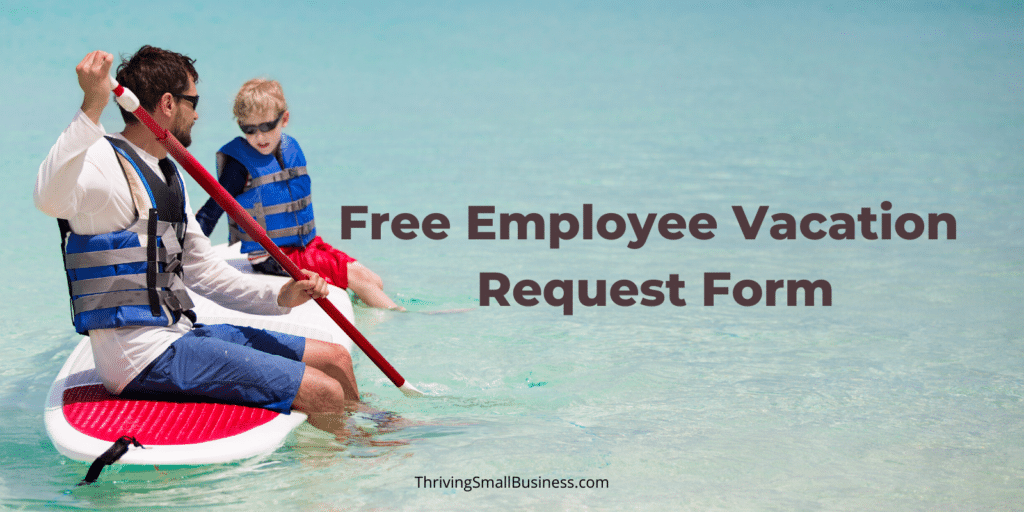free vacation request form