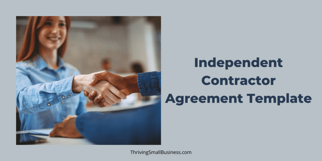 free independent contractor agreement template