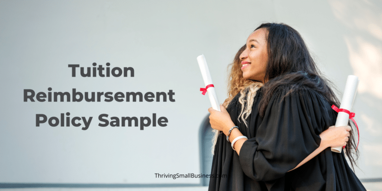 Free Tuition Reimbursement Policy Sample - The Thriving Small Business