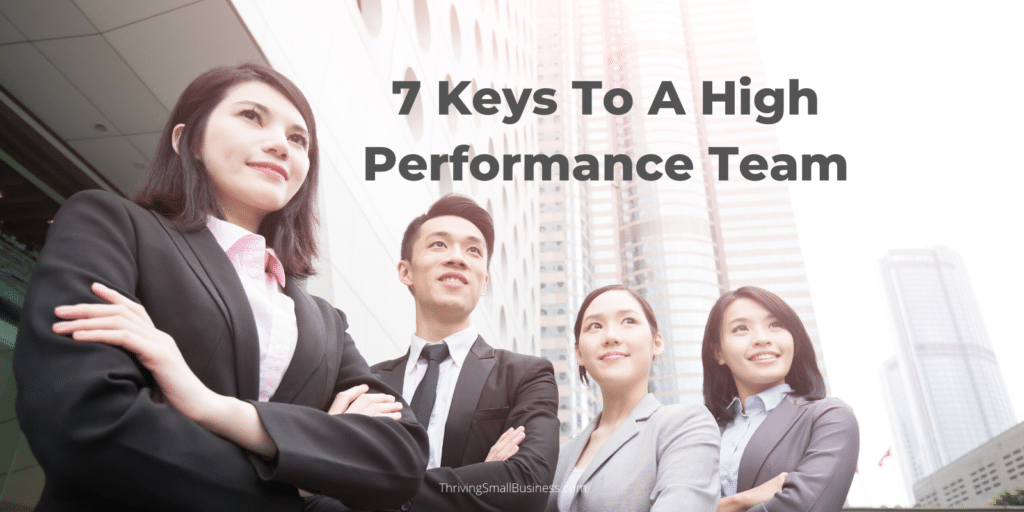 how to develop high performance teams