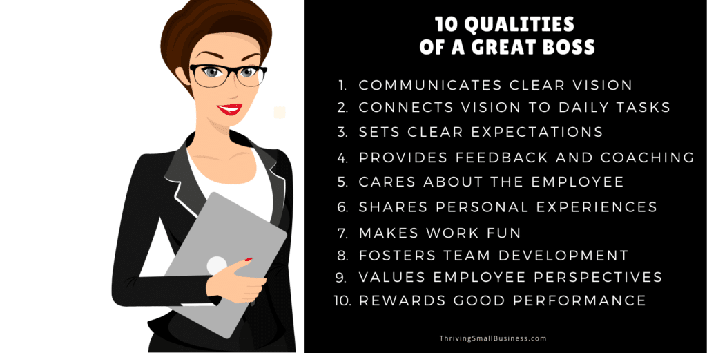 Qualities of a great boss