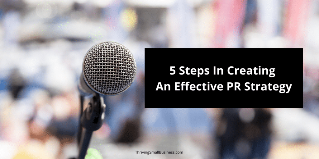 how to create a PR strategy