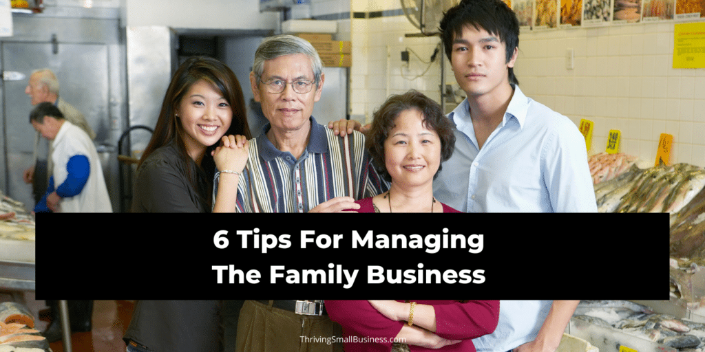 how to manage a family business