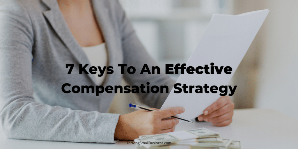how to develop a compensation strategy
