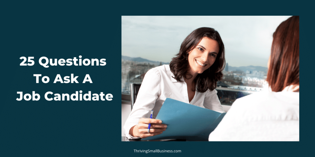 What should I ask a job candidate