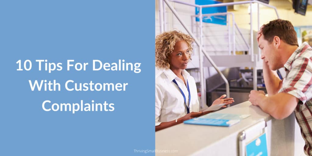 tips for dealing with customer complaints