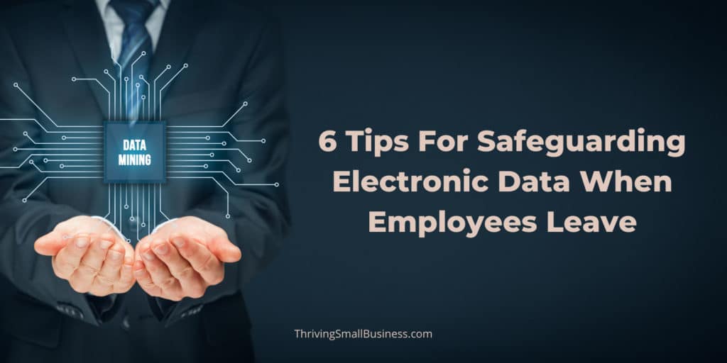 how to safeguard electronic data in small business