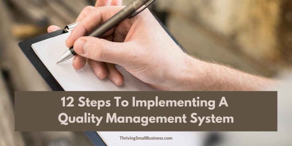 How to implement a quality management system