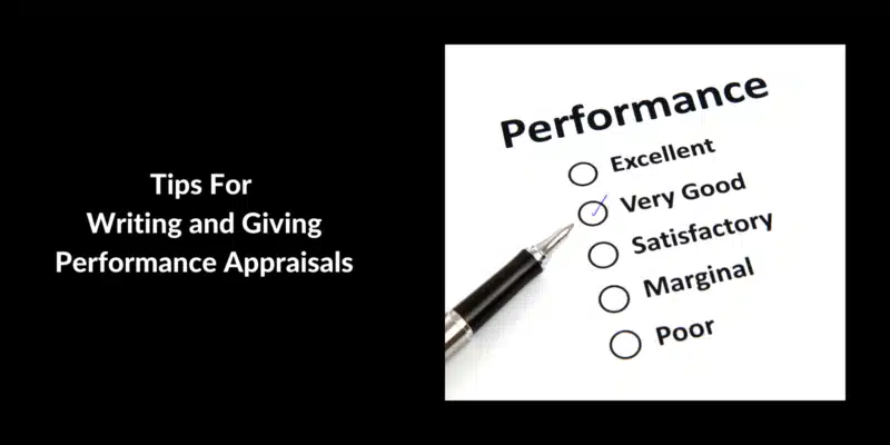 how to write a performance appraisal