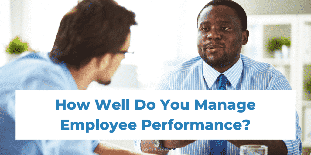 how to manage employee performance