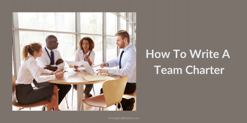 How to write a team charter