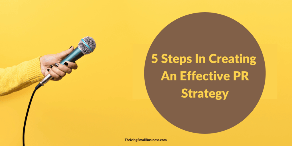 How to create an effective public relations strategy