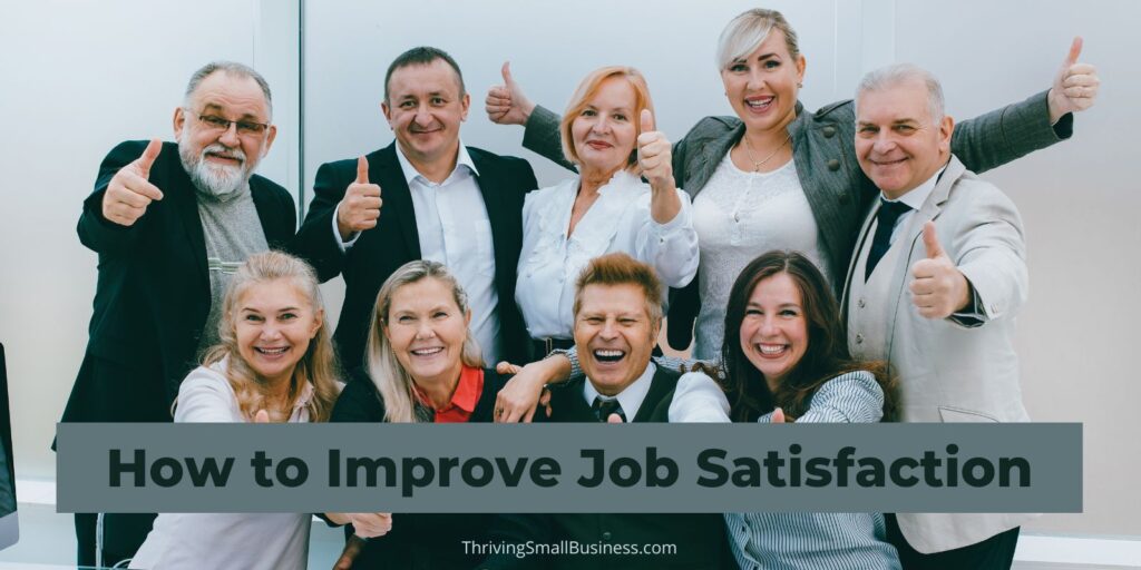 how to improve job satisfaction